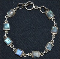 Australian Opal Sterling Silver Bracelet