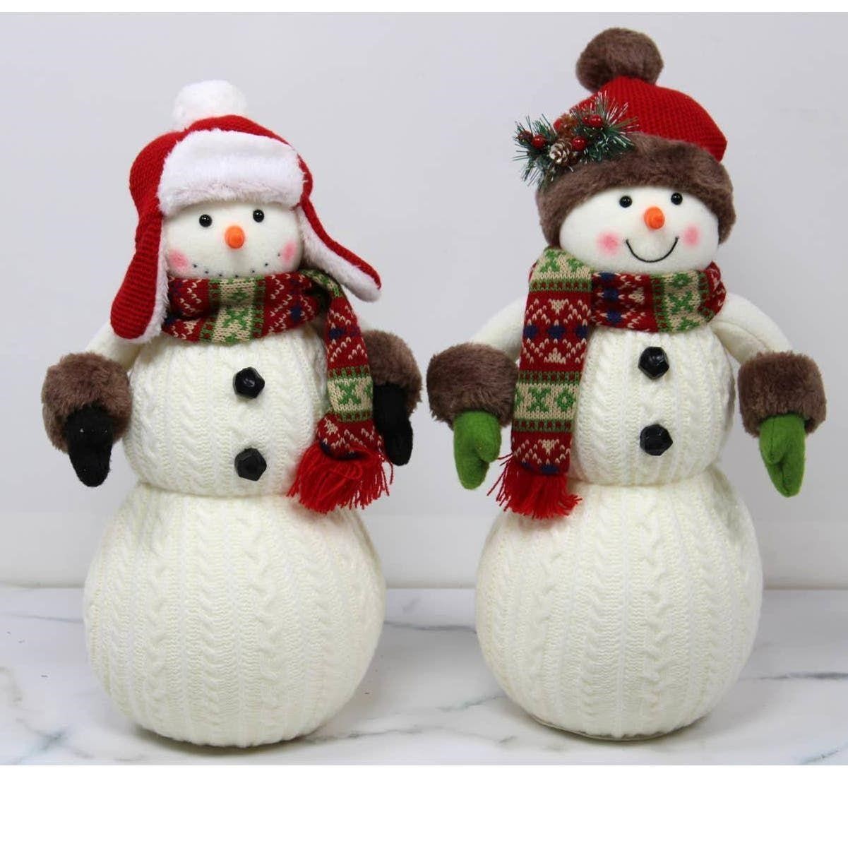 Set of 2 Sweater Snowmen by Valerie