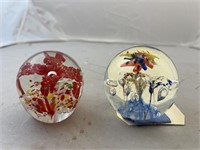 2-Glass Paperweights