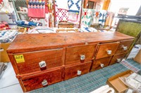 Vintage 8 Drawer Store Display Cabinet