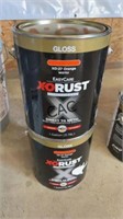 Lot of 2 - 1Gal X-O Rust Orange Gloss Paint