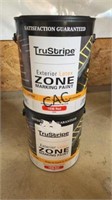 Lot of 2 - 1Gal TruStripe Red Zone Marking Paint