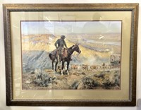 “The Wagon Boss” by Charles M Russell Framed Print