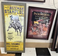 Bozeman Stampede & Packing Iron Framed Posters