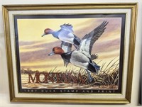 Montana 1987 Duck Stamp & Print Framed