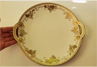 EARLY 1900's 11" Antique Nippon Handled Cake Plate