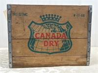 Vintage Canada Dry Wooden Crate