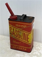 Metal 1 Gallon Gasoline Can Vintage