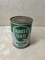 Vtg Quaker State Motor Oil Can