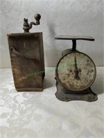 Vintage Columbia Family Scale & Grinder