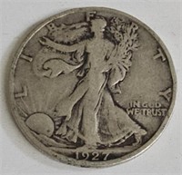 1927 S Walking Liberty Silver Half Dollar Coin