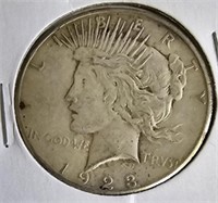 1923 S Peace Silver Dollar Coin