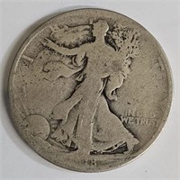 1918 S Walking Liberty Silver Half Dollar Coin