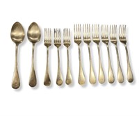 Vintage Italy 18/10 Flatware Set Spoons & Forks