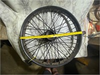 Indian Wheel with Beaded Edge Rim Powder Coated