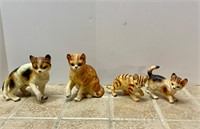Norlenes & Ensco Cat Figurines