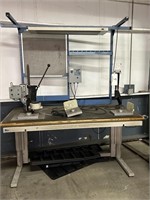 INDUSTRAL TABLE WORK STATION ,SONITEK PRESS LOT