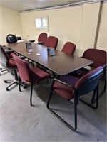 LARGE TABLE AMD 9 CHAIRS