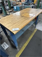 LARGE INDUSTRIAL WORK TABLE 60" WIDE x 30" Wide x