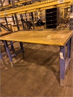 LARGE INDUSTRIAL WORK TABLE