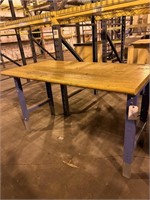 LARGE INDUSTRIAL WORK TABLE