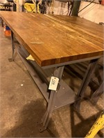 LARGE INDUSTRIAL WORK TABLE