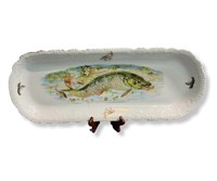 Antique Joseph Schachtel (J S) German Fish Platter