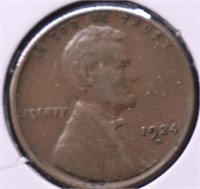 1924 D LINCOLN CENT XF