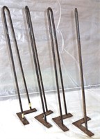 set of 4 hairpin dining table legs