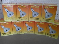 9 heat lamps
