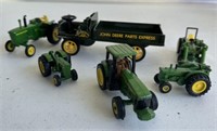 6 Miniature John Deere Farm Toys