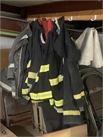 Assorted Fire Coats & Helmets