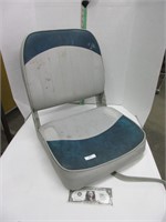 Vinyl Boat Seat With Folding Backrest