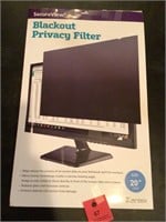 Kentek 20" Privacy Filter Blackout