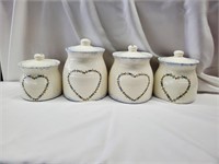 Lot of Four Ceramic Canisters