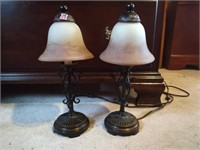 2 Vall Leaf Vine Table Lamps