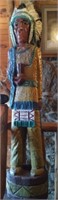 Cigar Store Wood Carved Native American