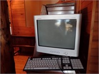 Vintage Compaq Monitor & Key Board