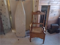 Vintage Toilet Chair & Ironing Board