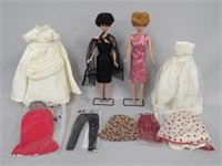 2 VINTAGE BUBBLE CUT BARBIES: