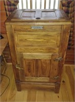 Antique Wood ICE KING  Ice Chest Cabinet
