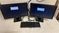 2) 23” Dell Monitors & Keyboard