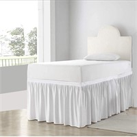 ($66) COTTON SHEET - Bed Skirt for Dorm
