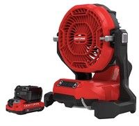 CRAFTSMAN 20-Volt 3-Speed Red Misting Personal Fan