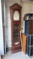 Vintage Tempus Fugit curio grandfather clock with