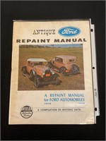 Repaint manual for Ford automobile 1928 to 1936