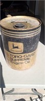 Vintage John Deere torque guard oil bucket