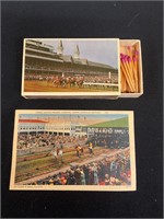 Churchill matchbox and postcard