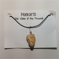 Wire Wrapped Mookaite Gemstone Necklace with