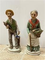 Vintage Porcelain Old Man & Lady